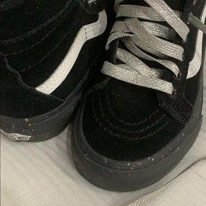 Black suede kids vans